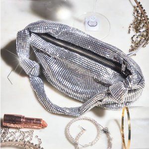 NWT PrettyLittleThing | SILVER CHAINMAIL KNOT MINI GRAB BAG